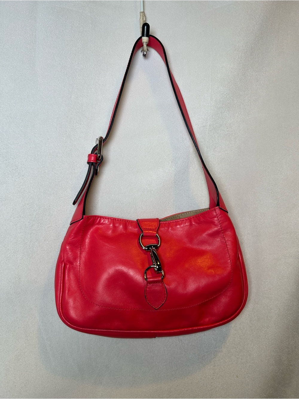 L’Intervalle Mini Hedy Leather Shoulder Bag Hot Pink Fuchsia Y2K